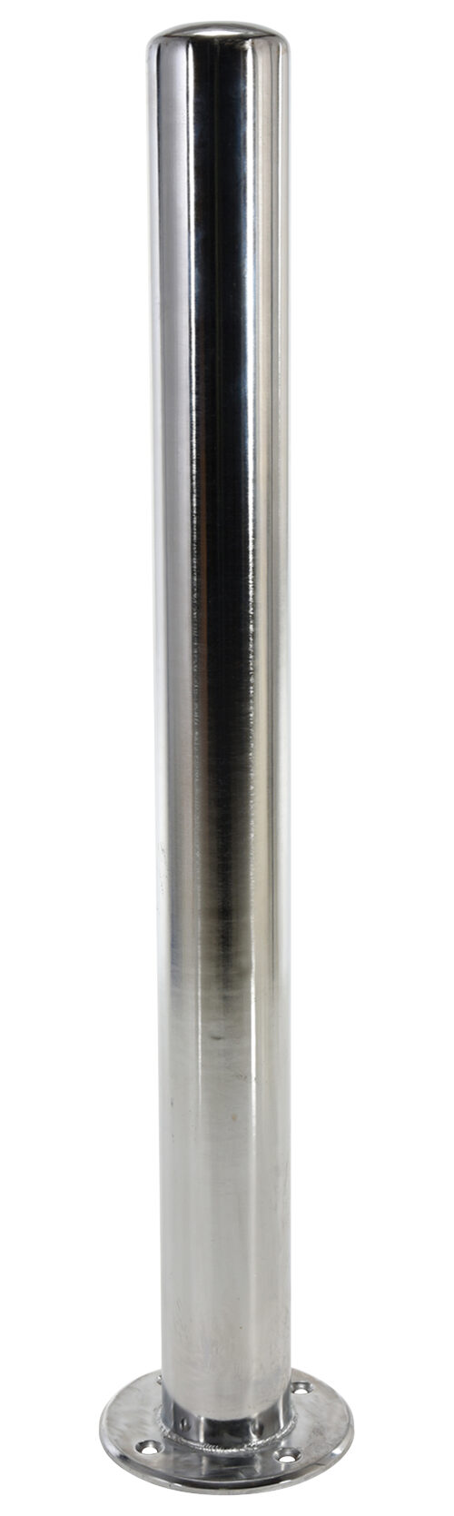 Vestil Steel Chrome Plated Safety Bollard 48 In. x 4 In. Silver CBOL-42-4