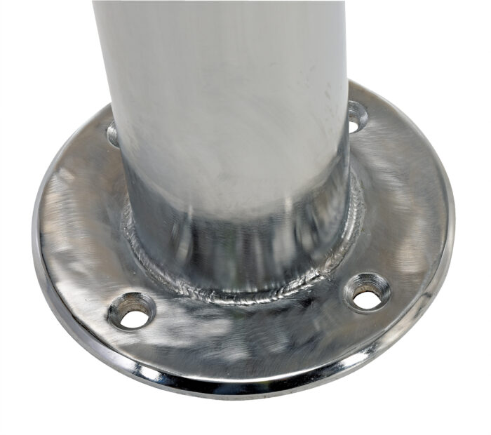 Vestil Steel Chrome Plated Safety Bollard 48 In. x 4 In. Silver CBOL-42-4 - Image 3