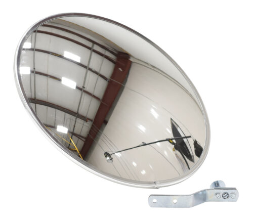 Vestil Acrylic Convex Indoor Mirror 18 In. Width Silver CNVX-18