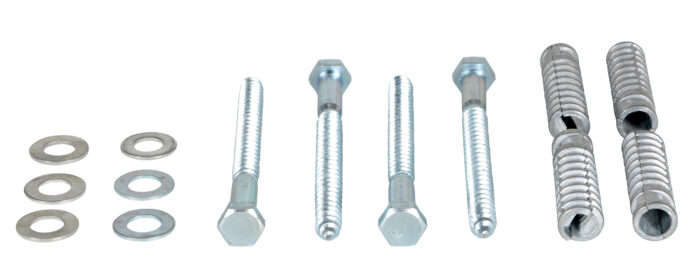 Vestil Steel Q195 Concrete Car Stop Hardware Kit 4 Pack Silver CS-33-KIT-4 - Image 3