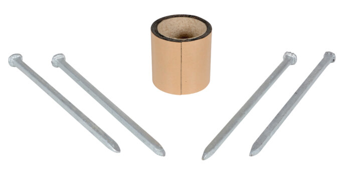 Vestil Steel Asphalt Car Stop Hardware Kit, 4 Pack Gray CS-AK-4 - Image 3