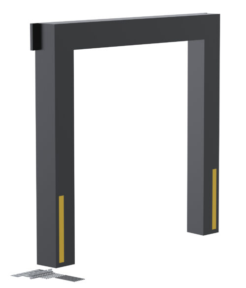 Vestil Vinyl Dock Seal 12 In. 8 Ft. x 8 Ft. Black D-150-12