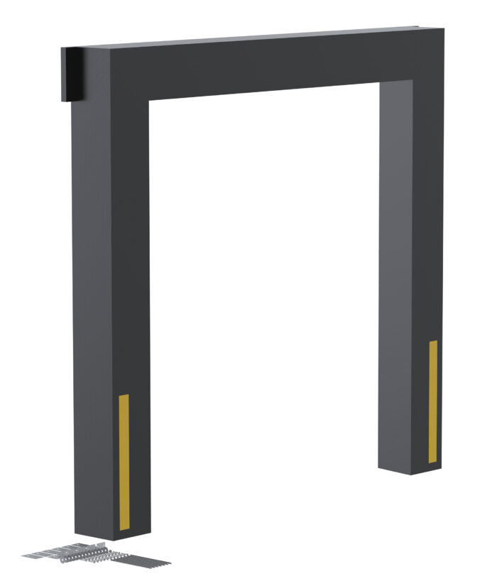 Vestil Vinyl Dock Seal 12 In. 8 Ft. x 8 Ft. Black D-150-12