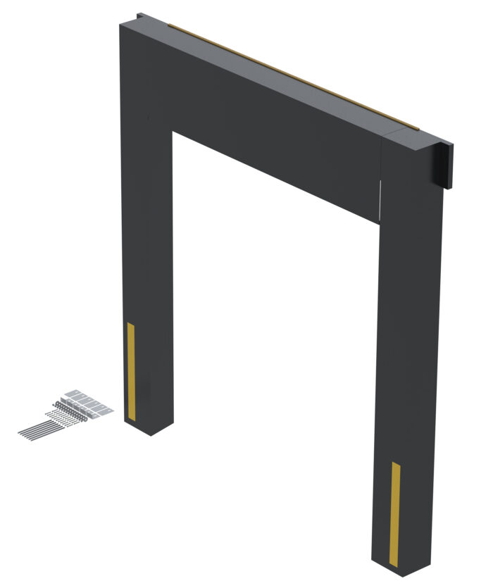 Vestil Nylon (Vinyl) Dock Seal 10 In. 8 Ft. x 9 Ft. Black D-350-10 - Image 3