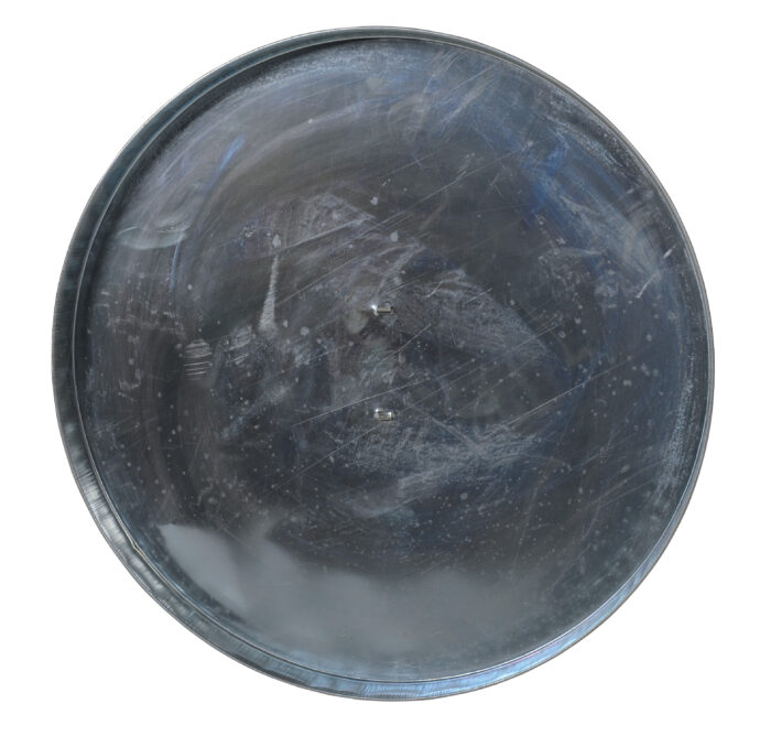 Vestil Galvanized Open Head Drum Cover with Handle 24-1/2 In. Inside Diameter Silver DC-245-H - Image 2