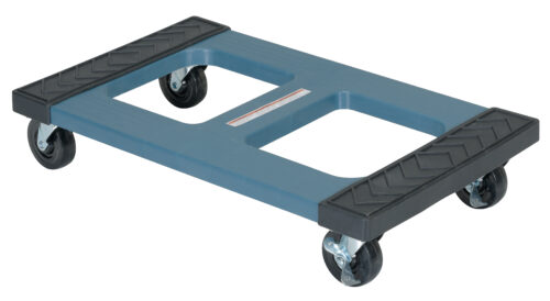 Vestil Polyethylene Padded Top Dolly 18 In. x 30 In. 1000 Lb. Capacity Blue DOL-1830-P