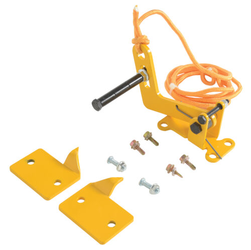 Vestil Steel Automatic Overhead Door Lock 5 In. x 6-1/2 In. x 3-15/16 In. Yellow DR-LOCK