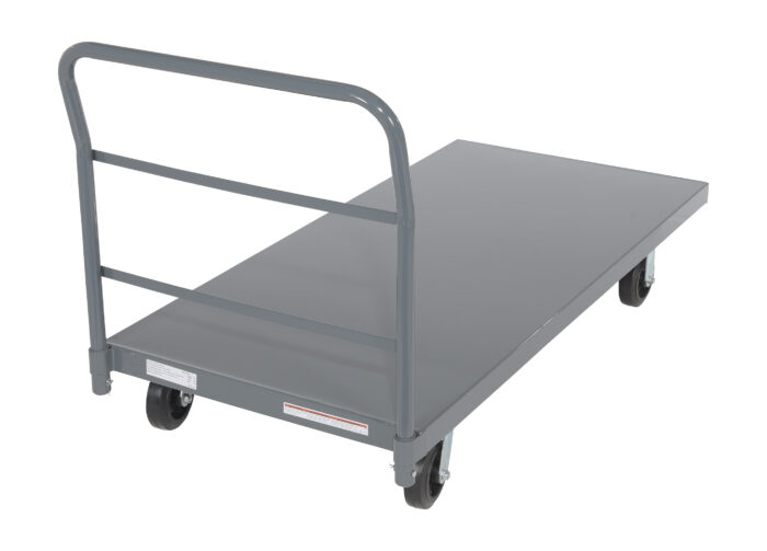 Vestil Steel Smooth Deck Platform Truck 30 In. x 60 In. 2000 Lb. Capacity Gray ECSPT-3060 - Image 2