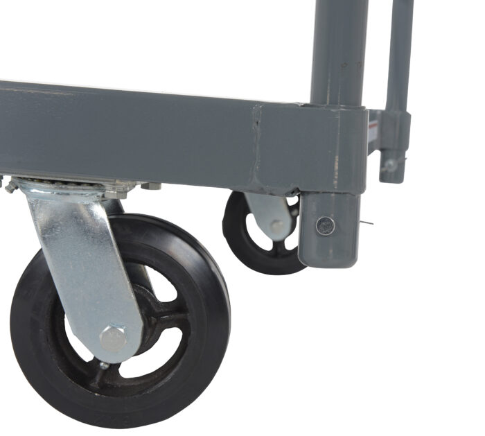 Vestil Steel Smooth Deck Platform Truck 30 In. x 60 In. 2000 Lb. Capacity Gray ECSPT-3060 - Image 3
