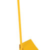 Vestil Fabricated Steel Wheel Chock With Ergonomic Handle 10-3/4 In. Length Yellow FAB-11-ERGO