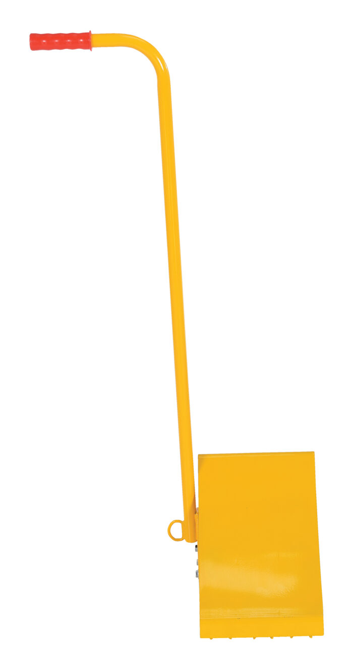 Vestil Fabricated Steel Wheel Chock With Ergonomic Handle 10-3/4 In. Length Yellow FAB-11-ERGO - Image 3