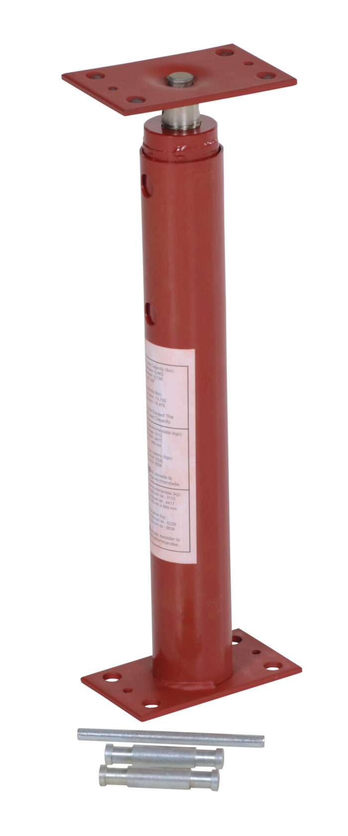 Vestil Basement Floor Jack 36 In. Maximum Height 6,863 Lb. Capacity Red FJB-36 - Image 3