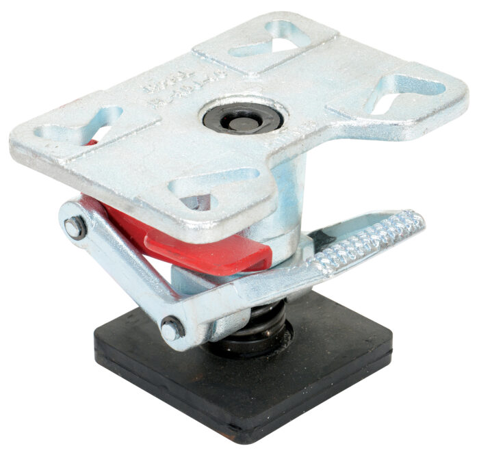 Vestil Steel Adjustable Floor Lock 6-1/4 to 8 In. Height Silver FL-ADJ-46