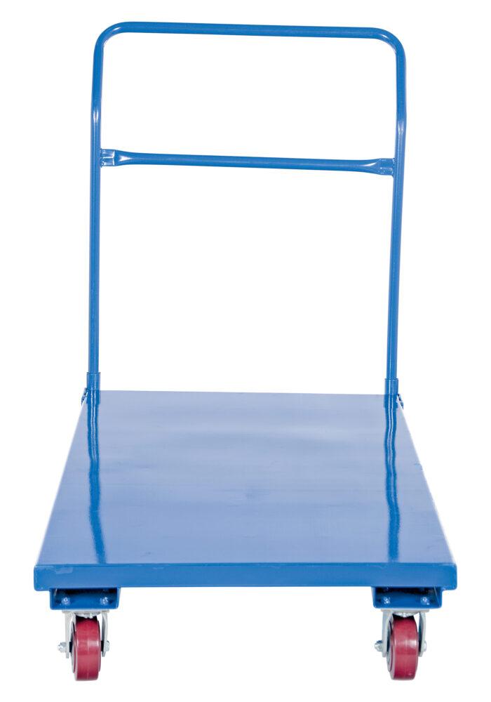 Vestil Steel Flat Bed Cart 30 In. x 60 In. 2,000 Lb. Capacity Blue FLAT-C - Image 3