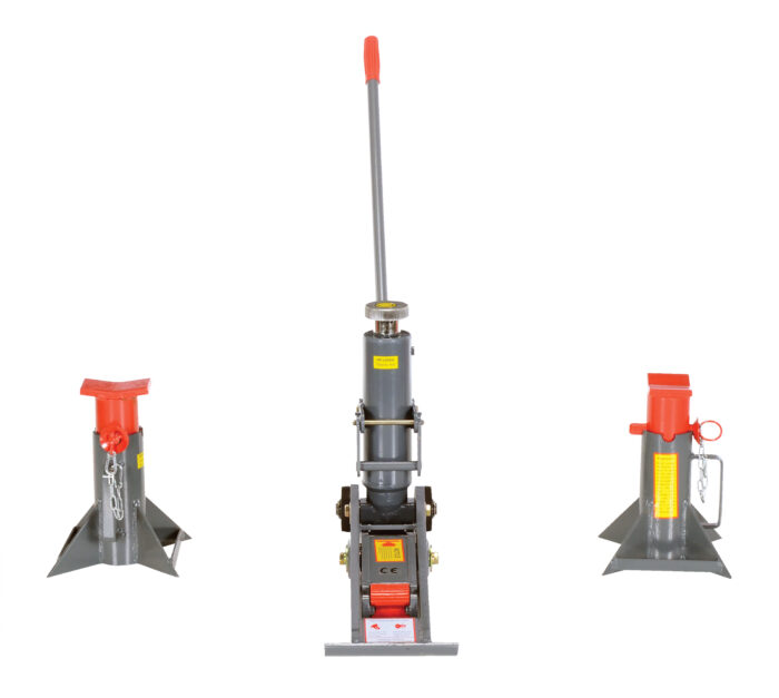Vestil Steel Manual Hydraulic Fork Truck Jack 43-1/4 In. x 7-7/8 In. x 36 In. 8,000 Lb. Capacity Gray FORK-J - Image 3