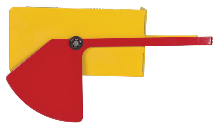 Vestil Steel Fork Truck Level 9-1/4 In. x 2-5/8 In. x 5-1/16 In. Yellow/Red FRK-LVL - Image 3