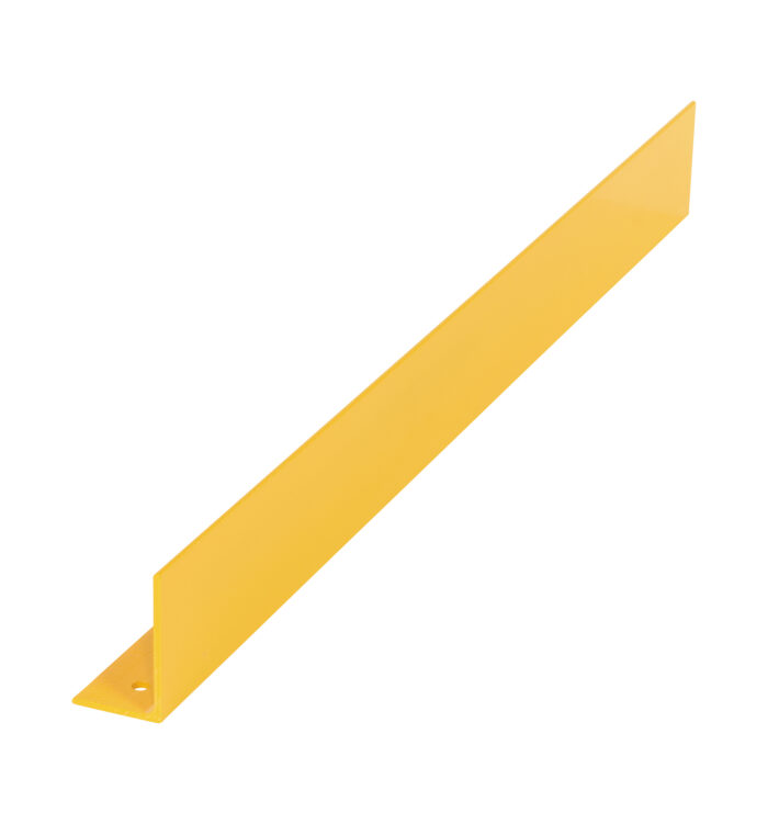Vestil Steel Floor Safety Curb 48 In. x 3 In. x 5 In. 1/4 In. Thick Yellow FSC-14-48-YL - Image 2