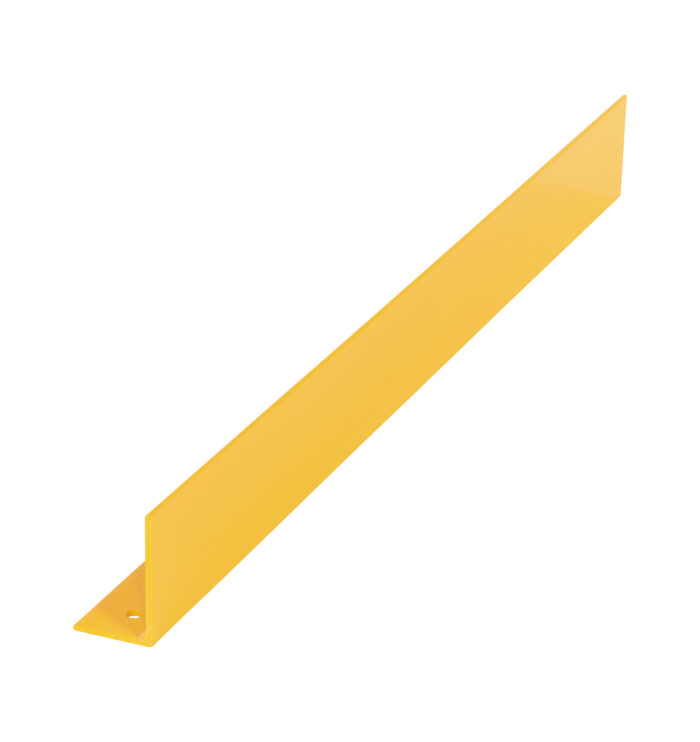 Vestil Steel Floor Safety Curb 48 In. x 3 In. x 5 In. 3/8 In. Thick Yellow FSC-38-48-YL - Image 2