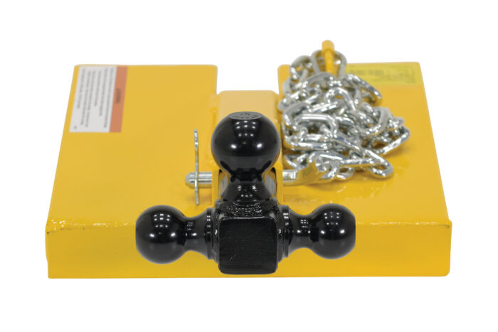 Vestil Steel Fork Lift Hitch Attachment 20-9/16 In x 14-1/2 In x 8-1/16 In 1500 Lb. Capacity Yellow FTTM-2 - Image 3