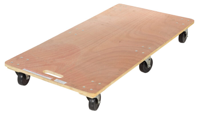 Vestil Hardwood Solid Deck Dolly 47-1/4 In. x 23-1/2 In. x 6-1/4 In. 1200 Lb. Capacity HDOS-2448-6SW - Image 2