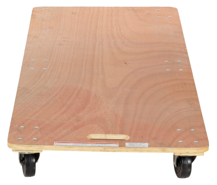 Vestil Hardwood Solid Deck Dolly 47-1/4 In. x 23-1/2 In. x 6-1/4 In. 1200 Lb. Capacity HDOS-2448-6SW - Image 3
