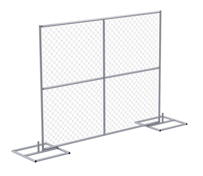 Vestil Steel Construction Barrier System Silver HRAIL-9072 - Image 2