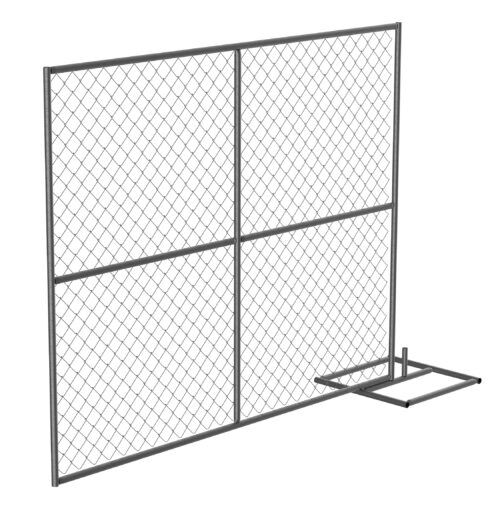 Vestil Galvanized Steel Construction Safety Barrier Add On Unit For HRAIL-9072 HRAIL-A-9072