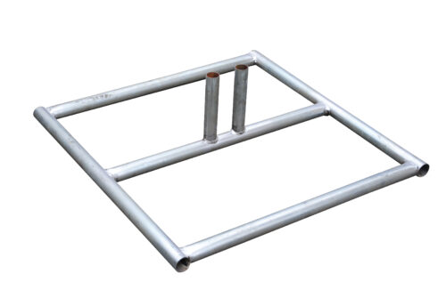 Vestil Galvanized Steel Construction Safety Barrier Base For HRAIL Models HRAIL-BASE