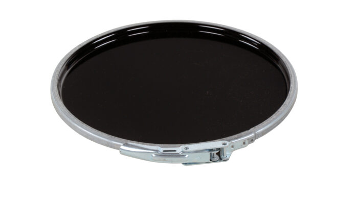 Vestil Steel Lever Lock Lid 5 Gallon Black LID-STL-LL - Image 3