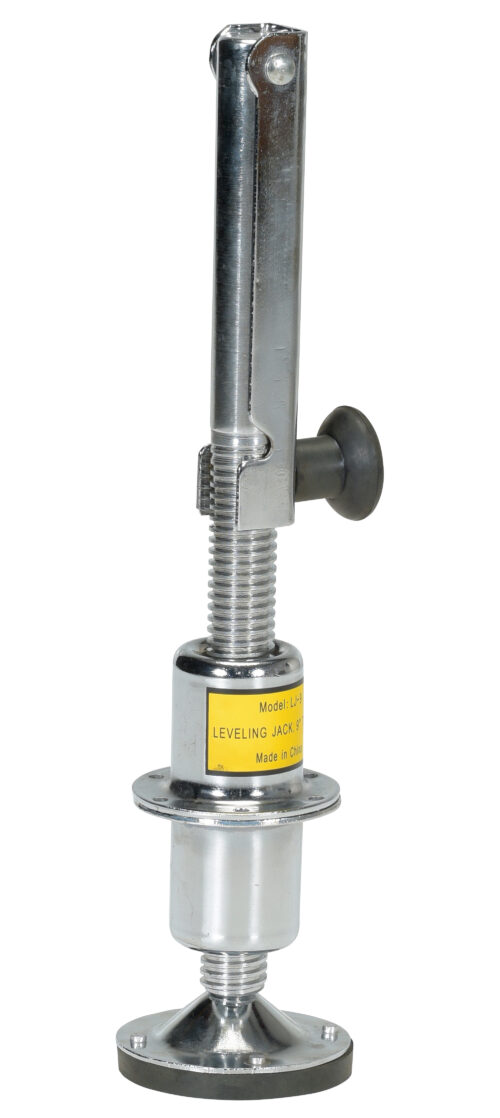 Vestil Steel Leveling Jack 18 In. 5000 Lb. Capacity Silver LJ-9