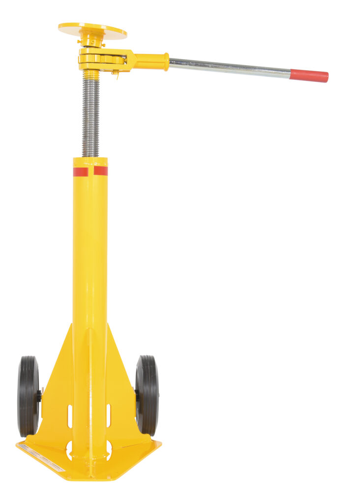 Vestil Steel Trailer Stabilizing Ratchet Jack 26-5/8 In. x 17-5/8 In. x 39 In. 40,000 Lb. Capacity Yellow LO-J - Image 3