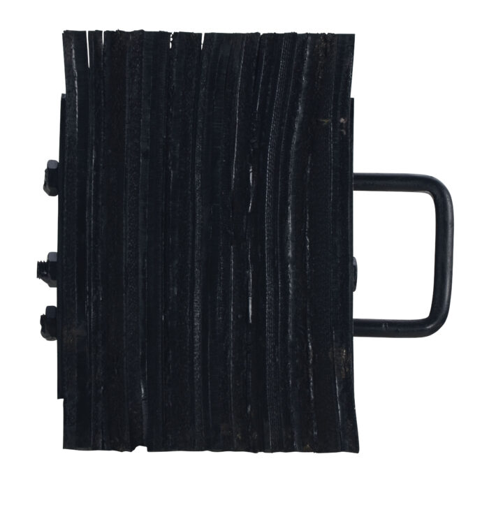 Vestil Laminated Rubber Wheel Chock 8 In. x 10-5/16 In. x 8 In. Black LWC-15 - Image 3