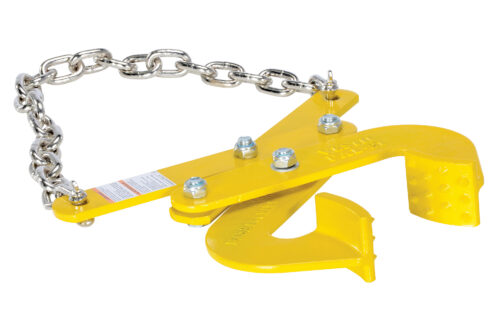 Vestil Steel Double Scissor Pallet Puller 4 In. Jaw Opening 5000 Lb. Pulling Capacity Yellow PAL-21