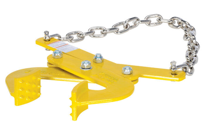 Vestil Steel Double Scissor Pallet Puller 4 In. Jaw Opening 5000 Lb. Pulling Capacity Yellow PAL-21 - Image 2