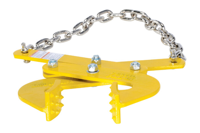 Vestil Steel Double Scissor Pallet Puller 4 In. Jaw Opening 5000 Lb. Pulling Capacity Yellow PAL-21 - Image 3