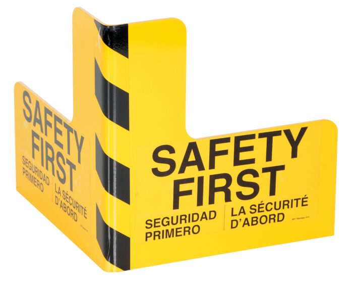 Vestil Steel Corner Guard 16 In. x 16 In. x 16 In. Yellow PCG-16 - Image 2