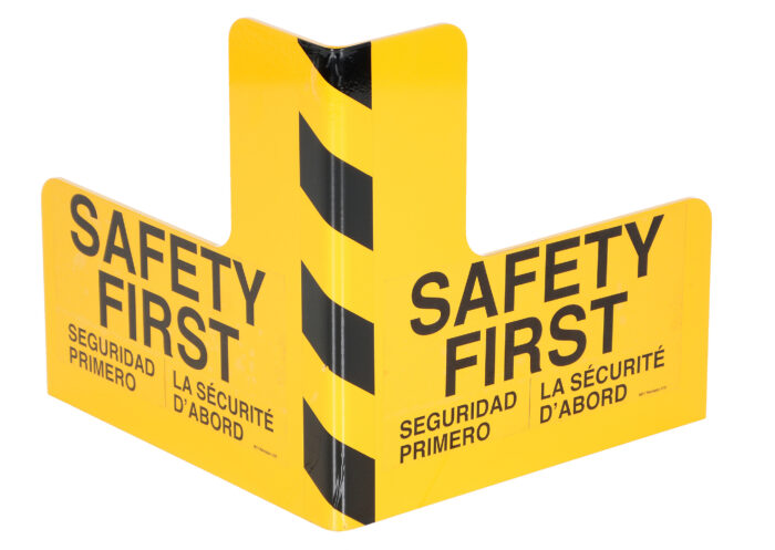 Vestil Steel Corner Guard 16 In. x 16 In. x 16 In. Yellow PCG-16 - Image 3