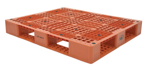 Vestil High Density Polyethylene Pallet 39-1/2 In. x 47-3/8 In. x 6 In. 8000 Lb. Capacity Orange PLP2-4840-ORANGE