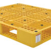 Vestil High Density Polyethylene Pallet 39-3/8 In. x 47-3/8 In. x 6 In. 8000 Lb. Capacity Yellow PLP2-4840-YELLOW