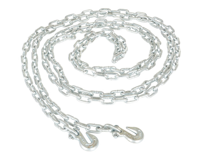 Vestil Steel Chain with Grab Hook 20 Ft. Length 1/4 In. Chain 6000 Lb. Pulling Capacity Silver PPC-20 - Image 3