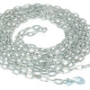 Vestil Steel Chain with Grab Hook 40 Ft. Length 1/4 In. Chain 6000 Lb. Pulling Capacity Silver PPC-40