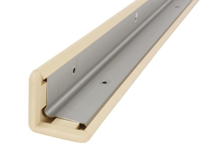 Vestil PVC Plastic Corner Protector with Aluminum Insert 2 In. x 2 In. x 48 In. 90 Degree Beige PVC-A-2-BG - Image 3