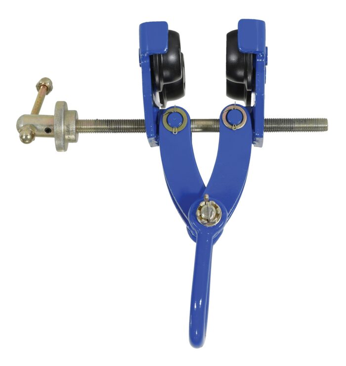 Vestil Steel Quick Install Manual Trolley 6-3/4 In. x 14-1/8 In. x 12 In. 4000 Lb. Capacity Blue QIT-4 - Image 3