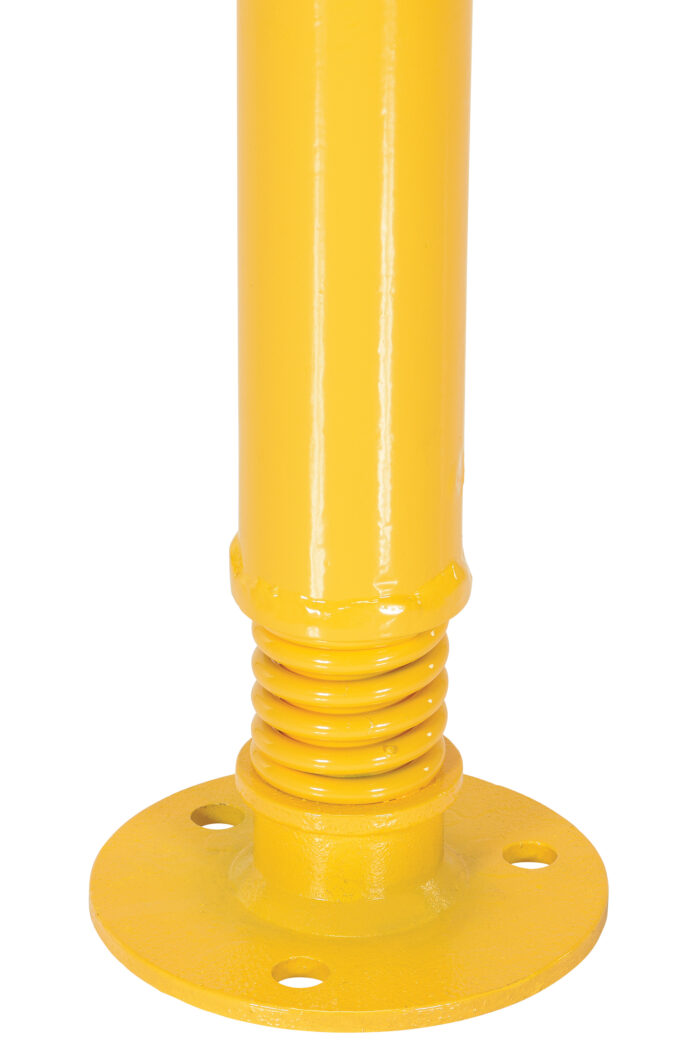 Vestil Steel Spring Loaded Bollard 42 In. Height Yellow SPBOL-42 - Image 2