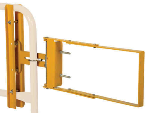 Vestil Steel Self-Closing Gate 24 In. to 40 In. Opening Yellow SPG-40-Y