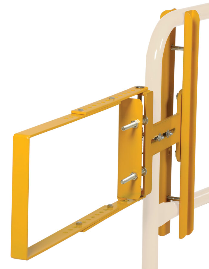 Vestil Steel Self-Closing Gate 24 In. to 40 In. Opening Yellow SPG-40-Y - Image 2