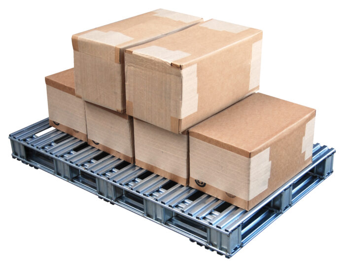 Vestil Galvanized Steel Pallet 48 In. x 48 In. x 4-3/4 In. 8,000 Lb. Floor Capacity Gray SPL-4848 - Image 3