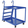 Vestil Steel Stock Picker 2 Shelf with Mold On Rubber Casters 51-3/4 In. x 27-7/8 In. x 50-1/8 In. 1