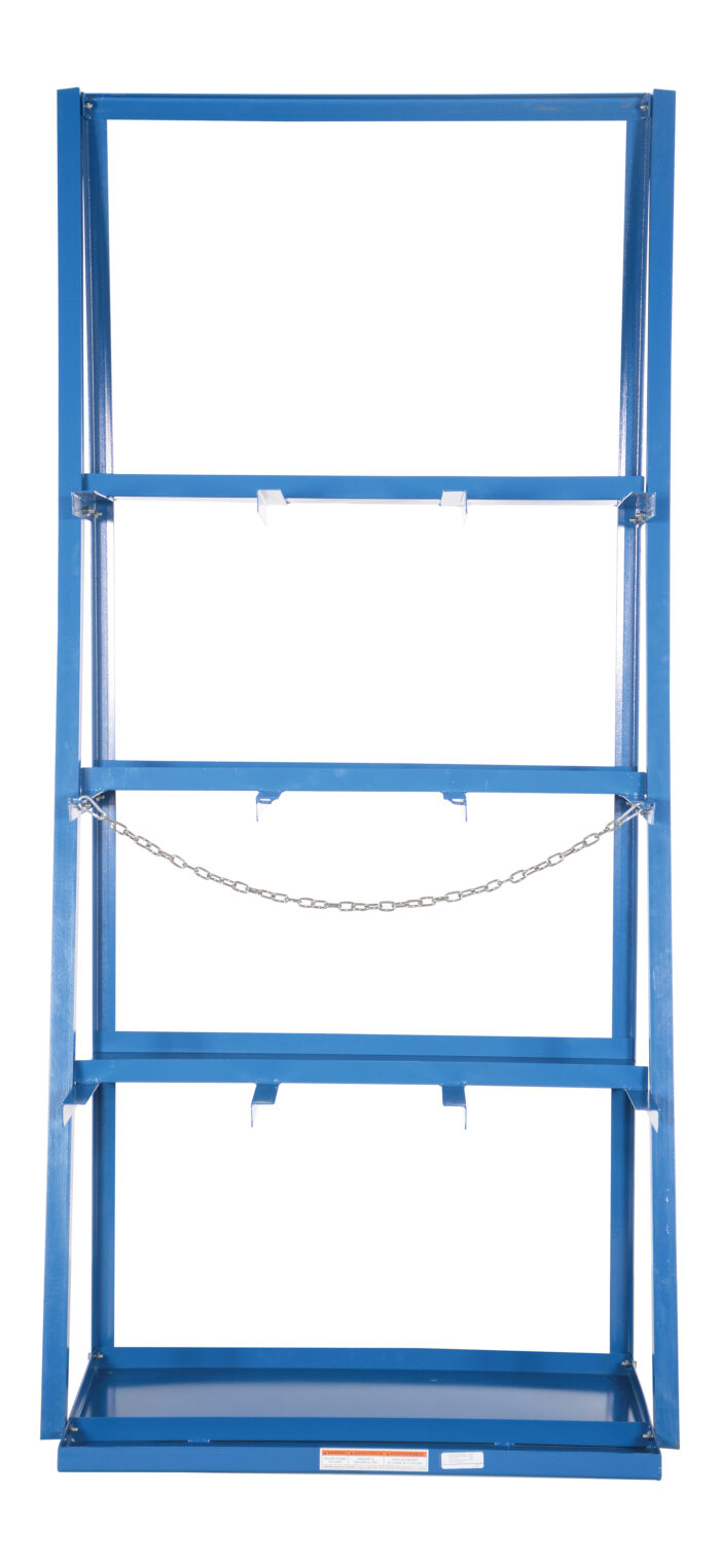 Vestil Steel Vertical Bar Rack 39.375 x 24.125 x 84 3,000 Lb. Capacity Blue VBR-9 - Image 3