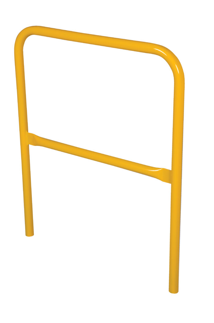 Vestil Steel Safety Railing 3 Ft. Length Yellow VDKR-3 - Image 2